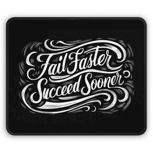 Fail Faster Mouse Pad (elegant)